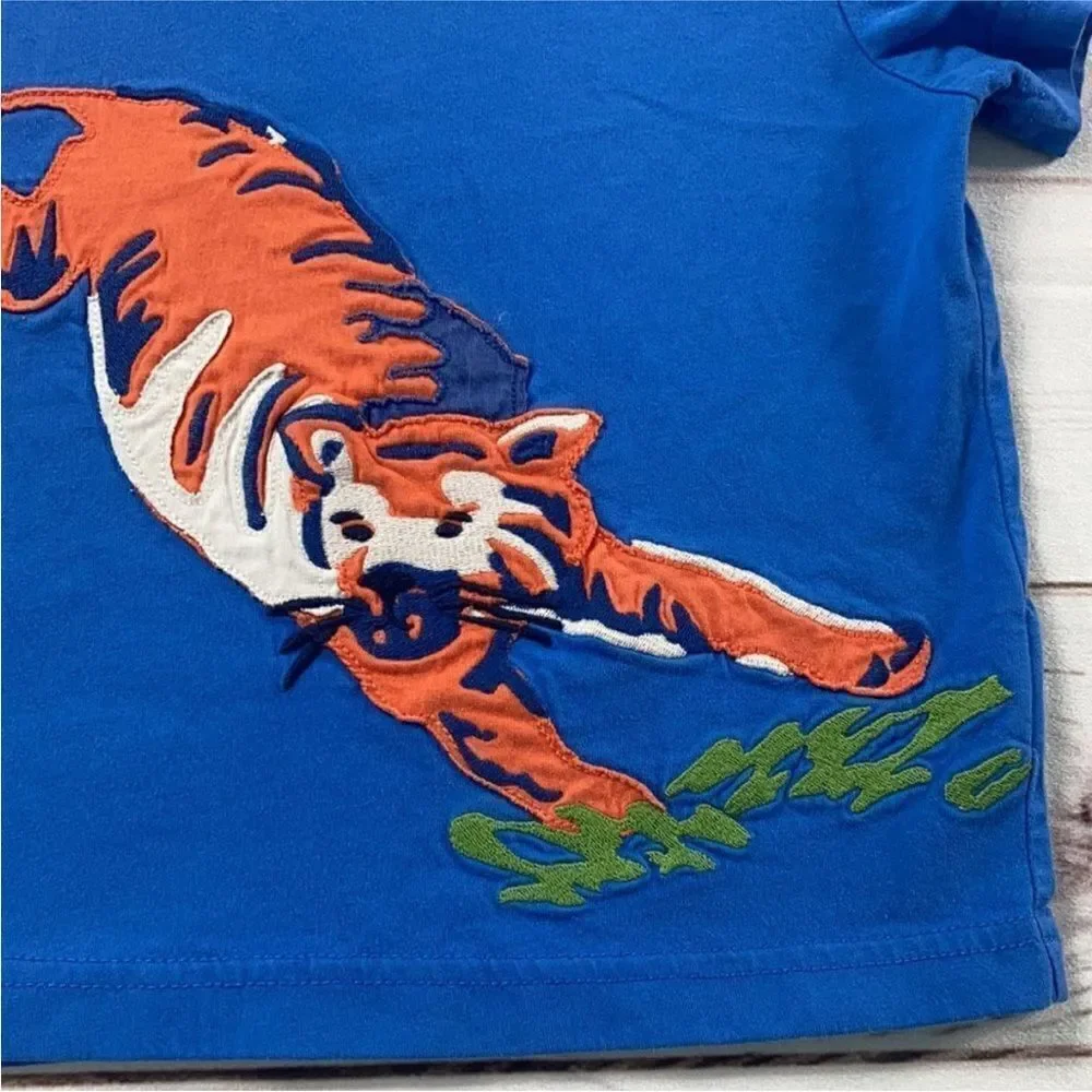 Hanna Andersson Blue Tiger Appliqué Shirt